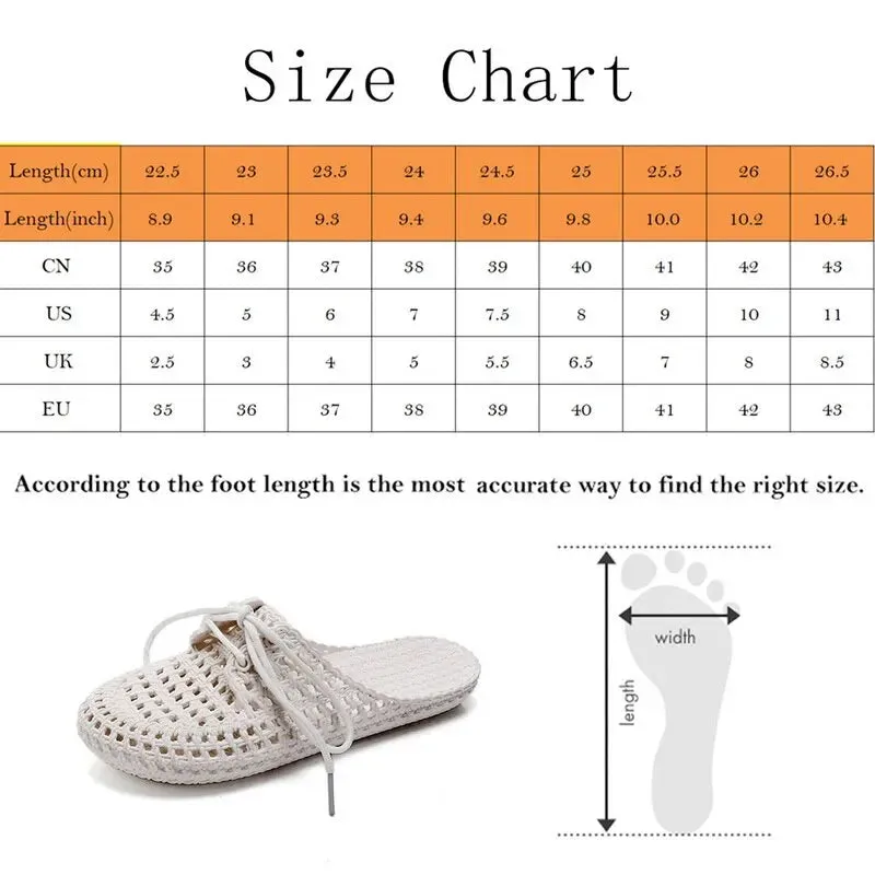 Flip-flops Summer Shoes Women Sandals Fashion Hollow Out Breathable Beach Shoes Lace-up Ladies Slippers Sandals