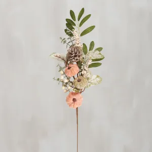 Floral Pick - Autumn Pumpkin