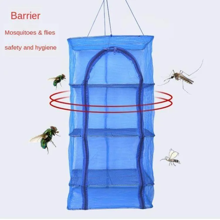 Foldable Multi-Layer Fishing Net Rack - Outdoor Fishing Gear