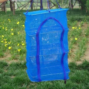 Foldable Multi-Layer Fishing Net Rack - Outdoor Fishing Gear