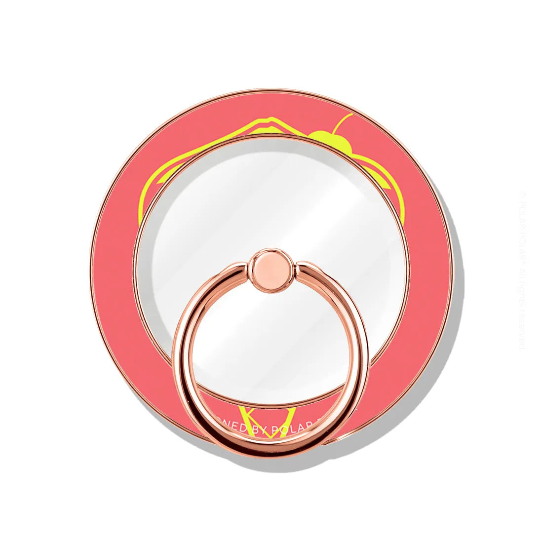 Fujisan Coral Ice Cream - Rose Gold MagSafe Phone Grip and Ring Holder Stand