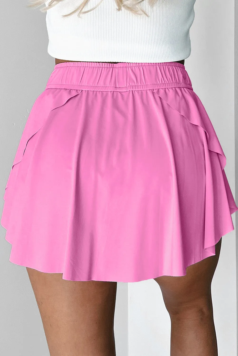 Game, Set, Style: High Waist Drawstring Tennis Skorts