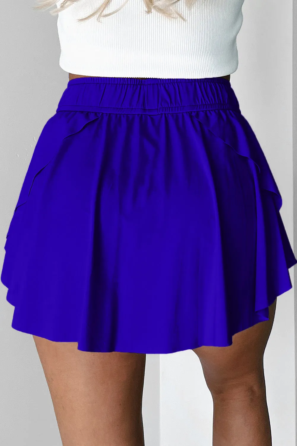 Game, Set, Style: High Waist Drawstring Tennis Skorts