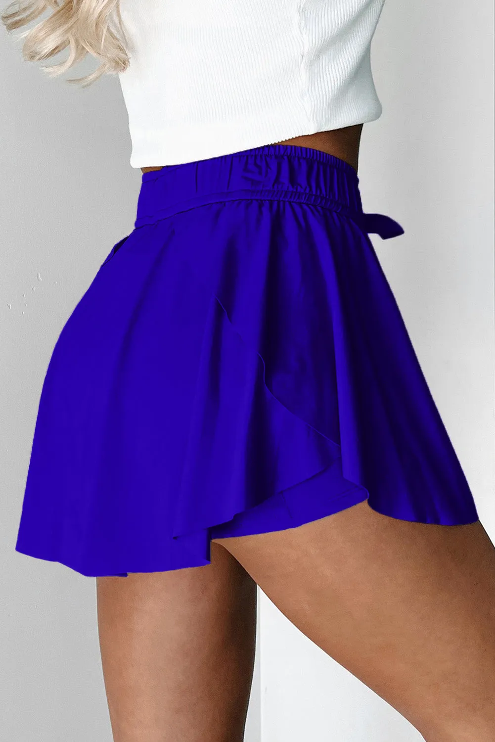 Game, Set, Style: High Waist Drawstring Tennis Skorts