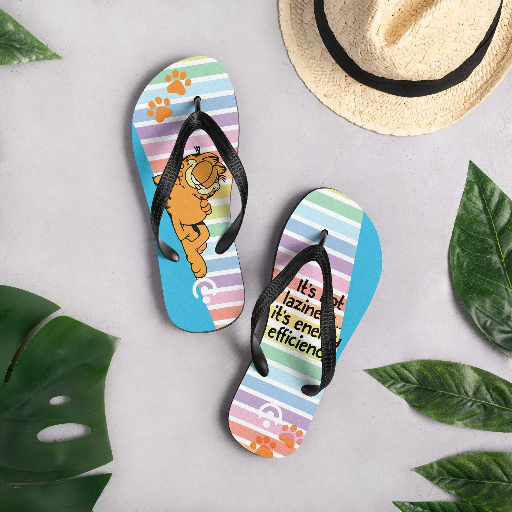 Garfield Lazy Efficiency Flip-Flops