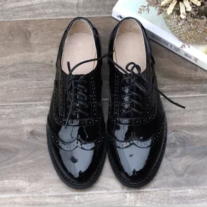 Genuine Leather Oxford Shoes Loafers For Women