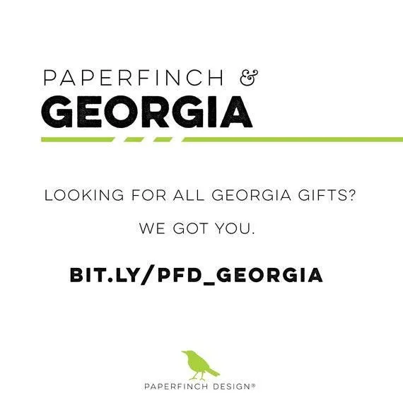 Georgia State Fall Wall Decor | Autumn Art Print, Southern Home Decor, Seasonal Georgia Art for Cozy Living Spaces