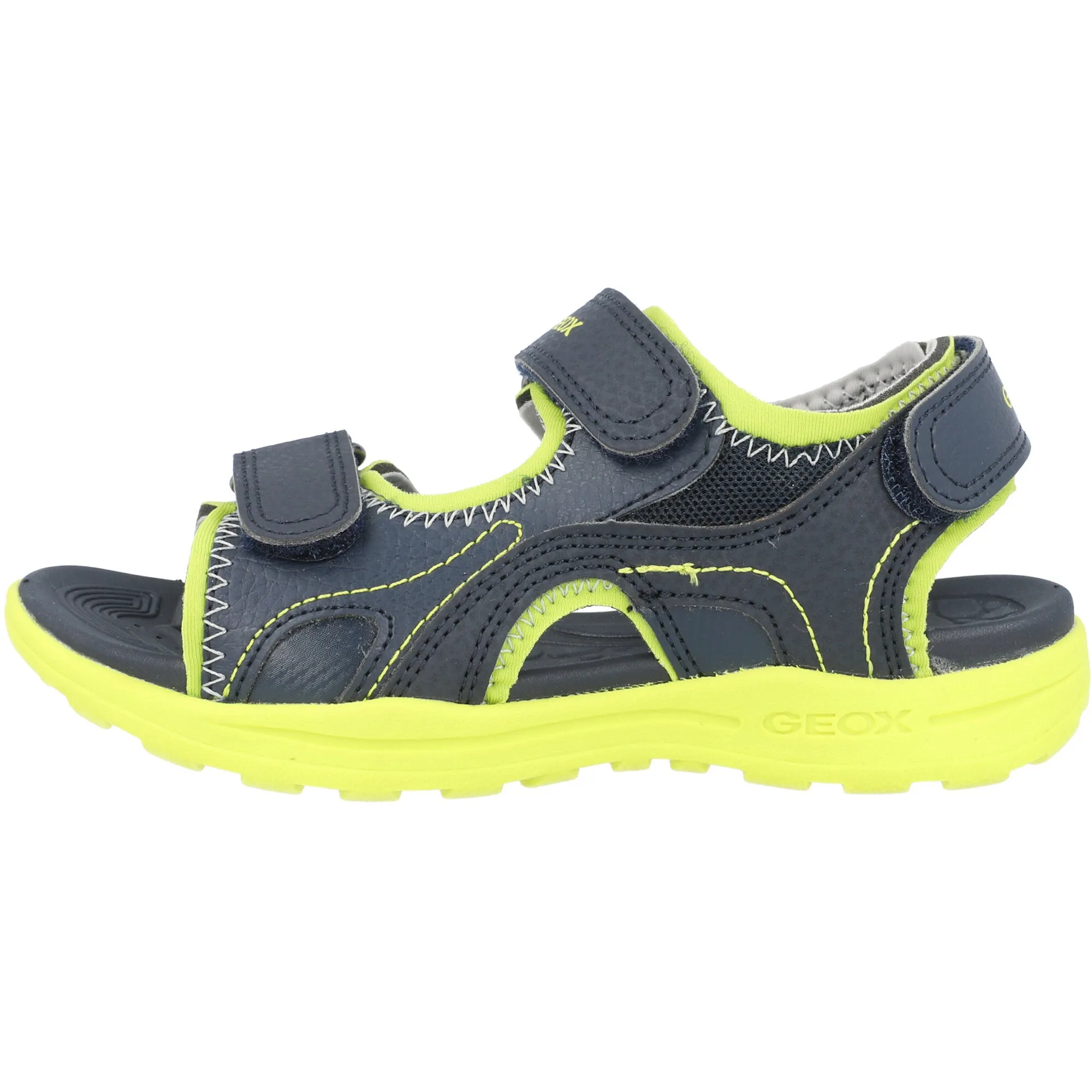 Geox Vaniett Navy Lime Boys Sandals