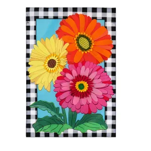 Gerbera Daisy Trio House Applique Flag,159253