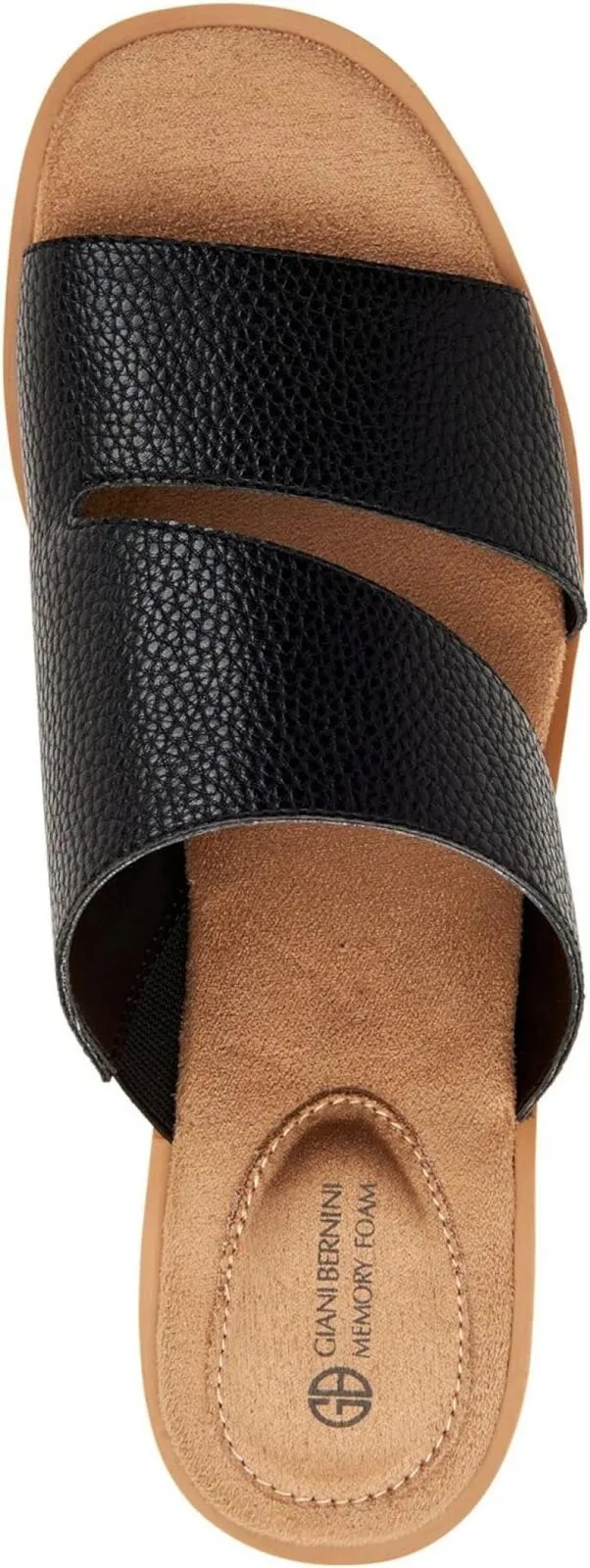 Giani Bernini Womens Ryerr Slide Slip On Wedge Sandals 10011735500 Black 5.5M