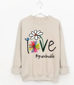 Gildan or Bella Canvas Love Grandma Life Sweatshirt