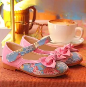 Girls Lace Decoration Flats