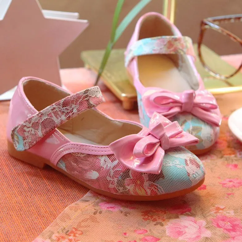 Girls Lace Decoration Flats