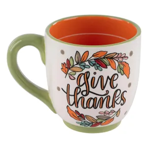 Glory Haus Mug - Fall Leaves Give Thanks