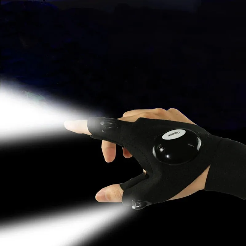 GlowGrip™ - Camping Outdoor LED Flashlight Gloves (pair)