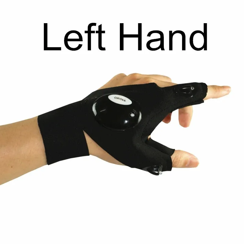 GlowGrip™ - Camping Outdoor LED Flashlight Gloves (pair)