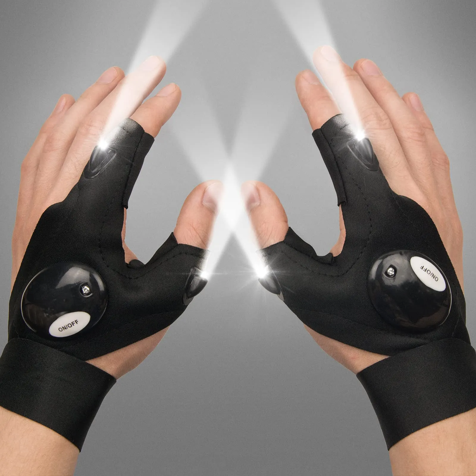GlowGrip™ - Camping Outdoor LED Flashlight Gloves (pair)