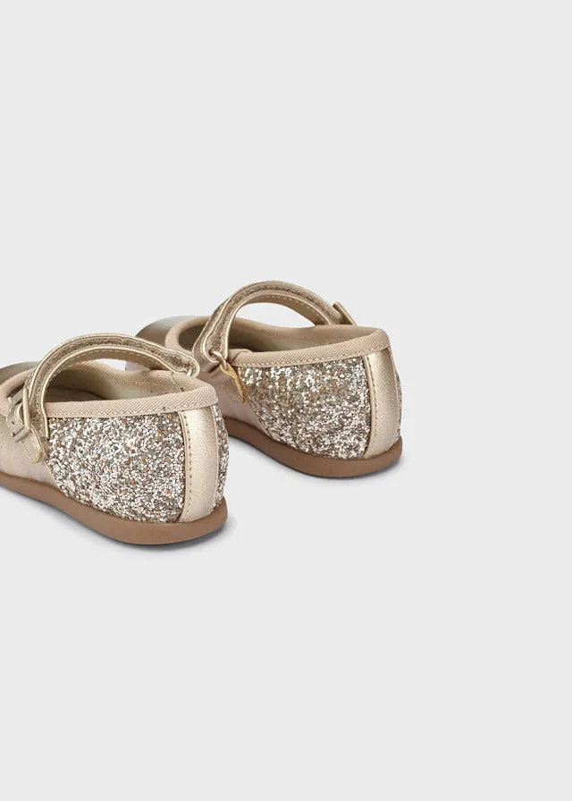 Gold Glitter Shoes