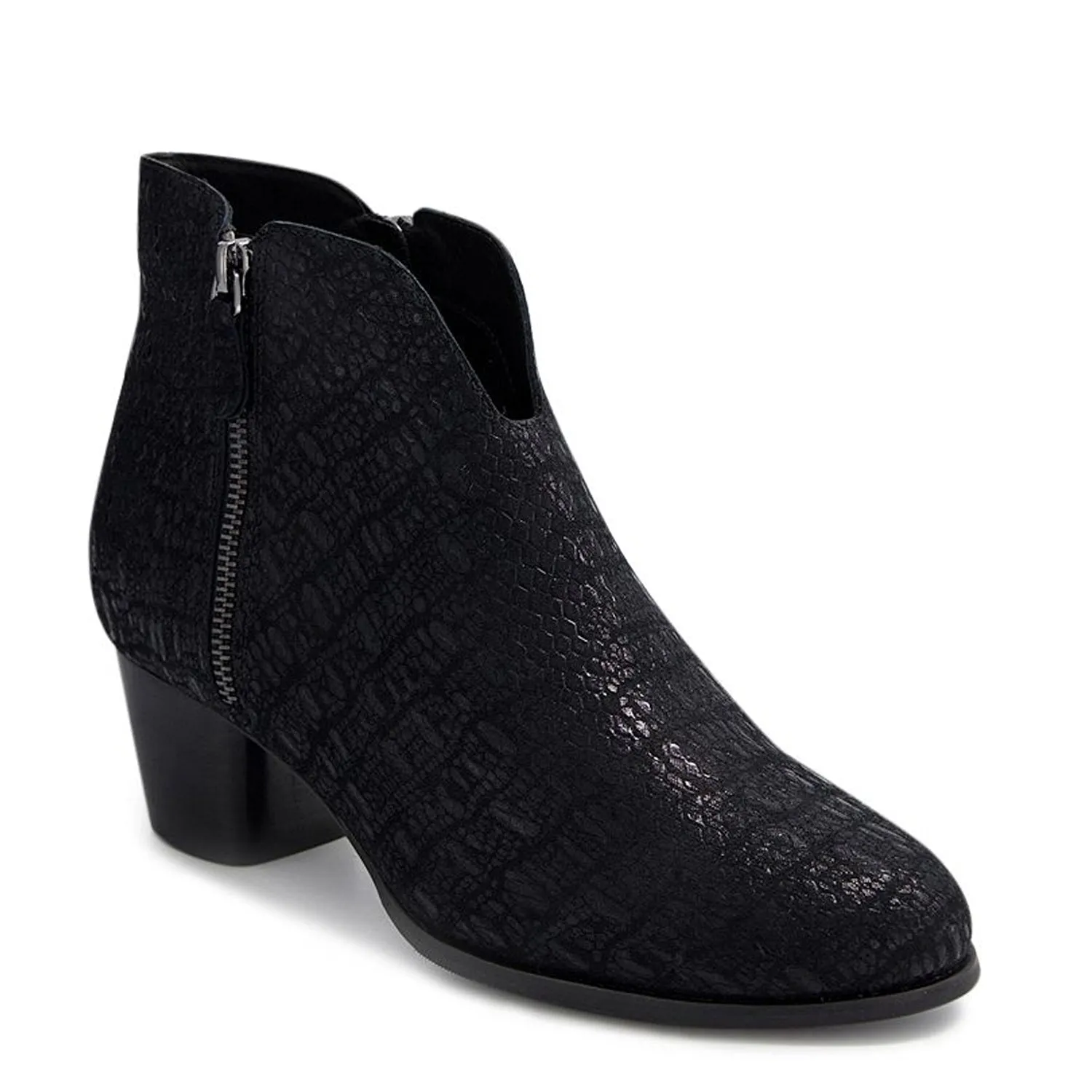GOVAK W - BLACK MIX PRINT LEATHER