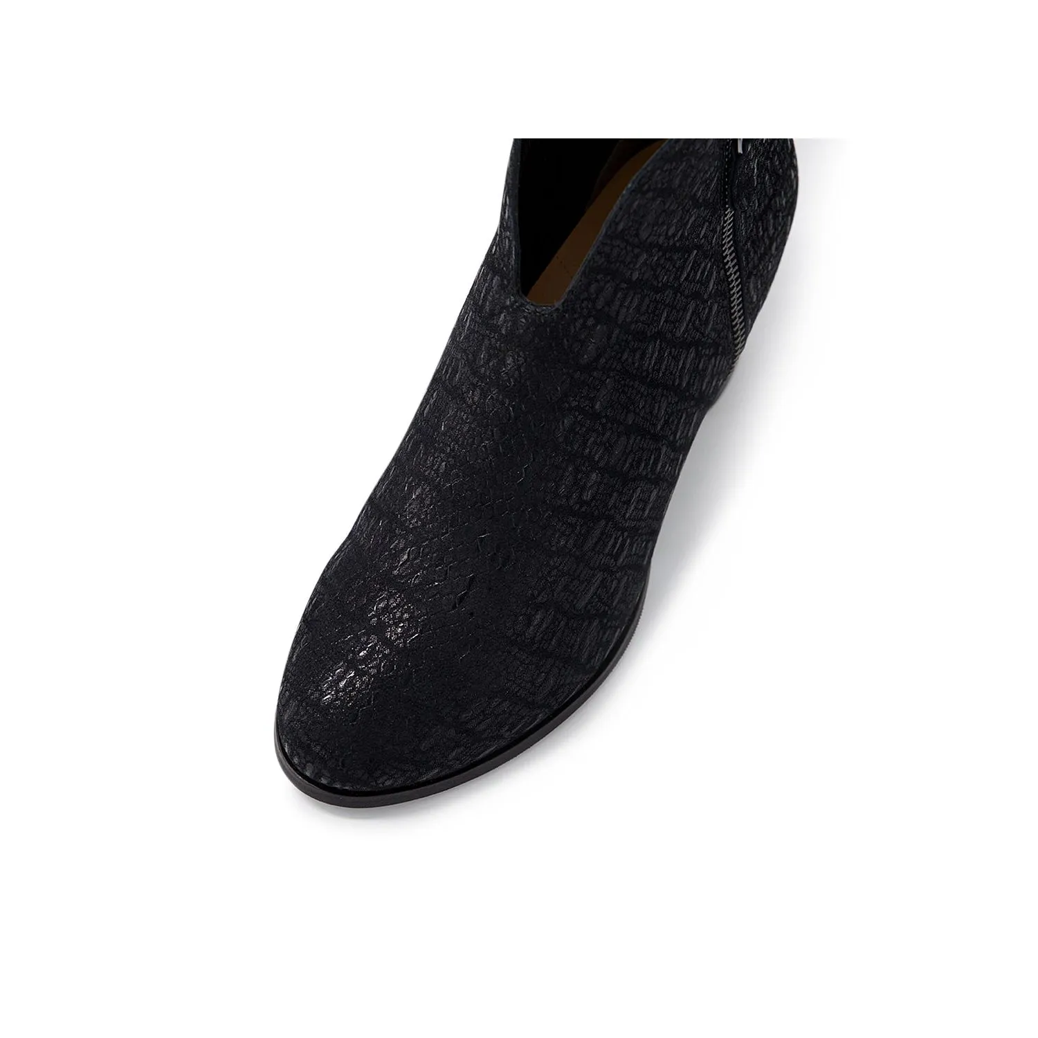 GOVAK W - BLACK MIX PRINT LEATHER