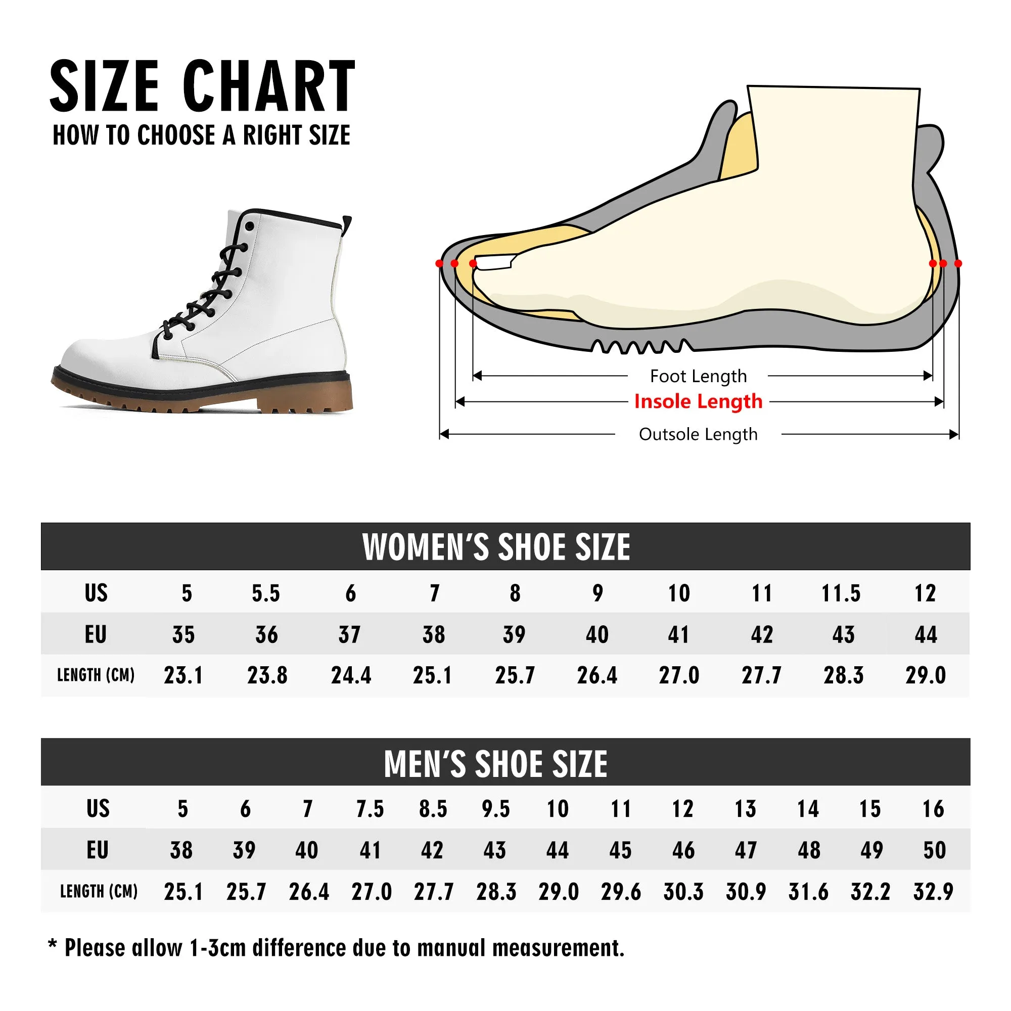 Gray Beetle and Moon Phases Womens Luxe Combat Boots