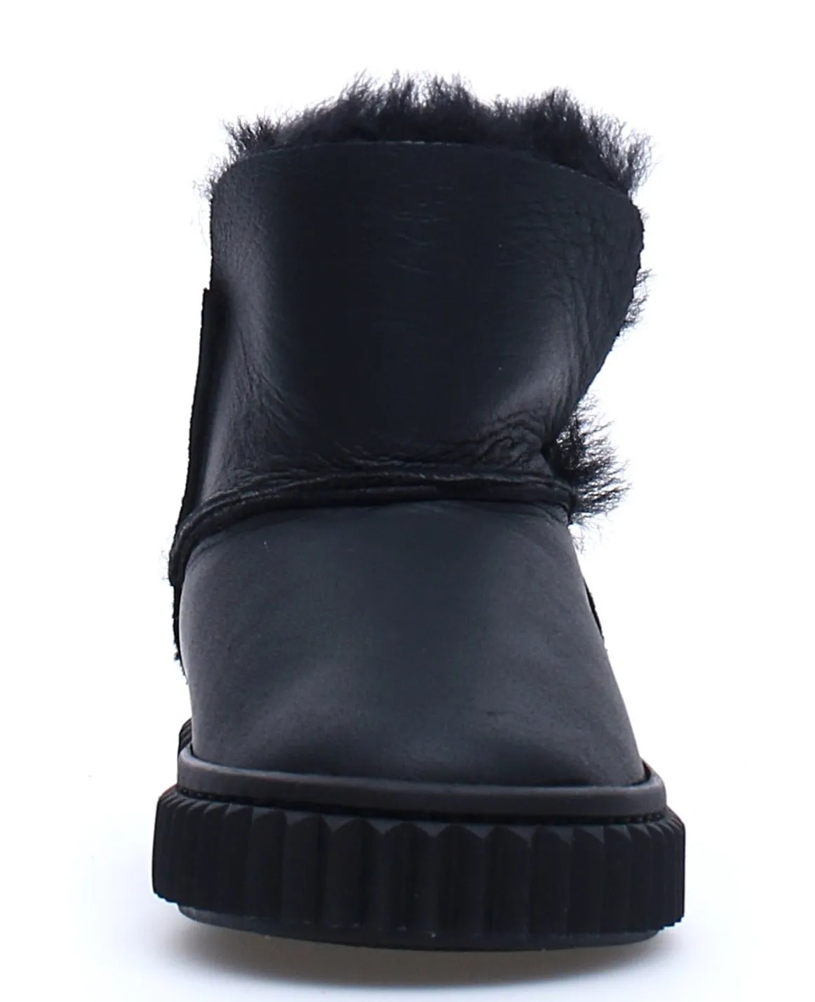 Greta - Black Shearling