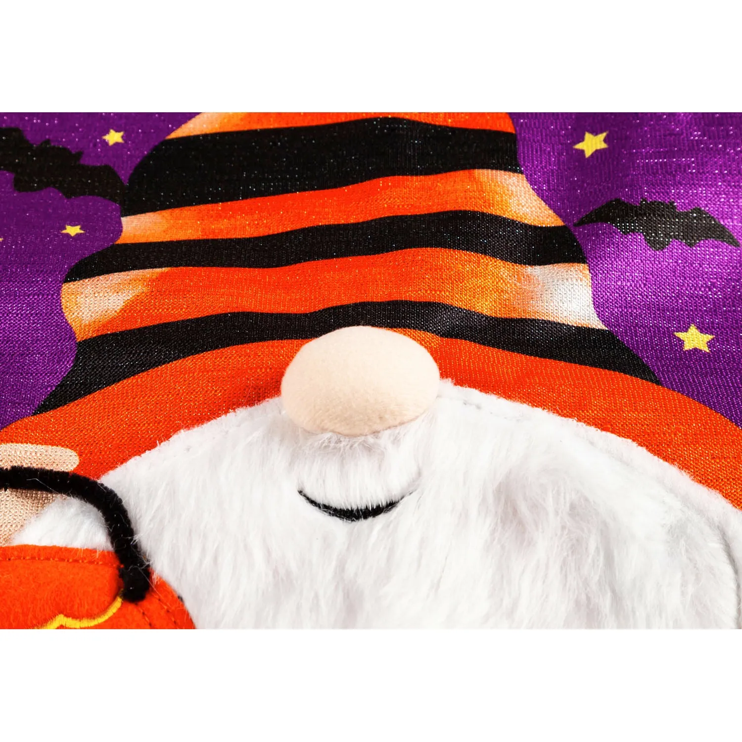 Halloween Gnome House Shimmer Linen Flag,13ml9897