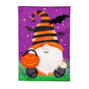 Halloween Gnome House Shimmer Linen Flag,13ml9897