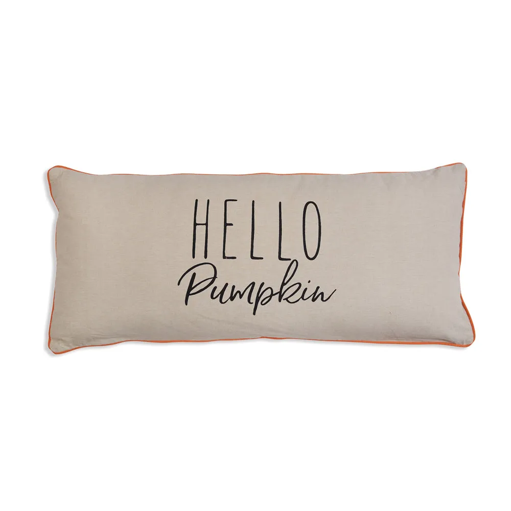 Hello Pumpkin Lumbar Pillow