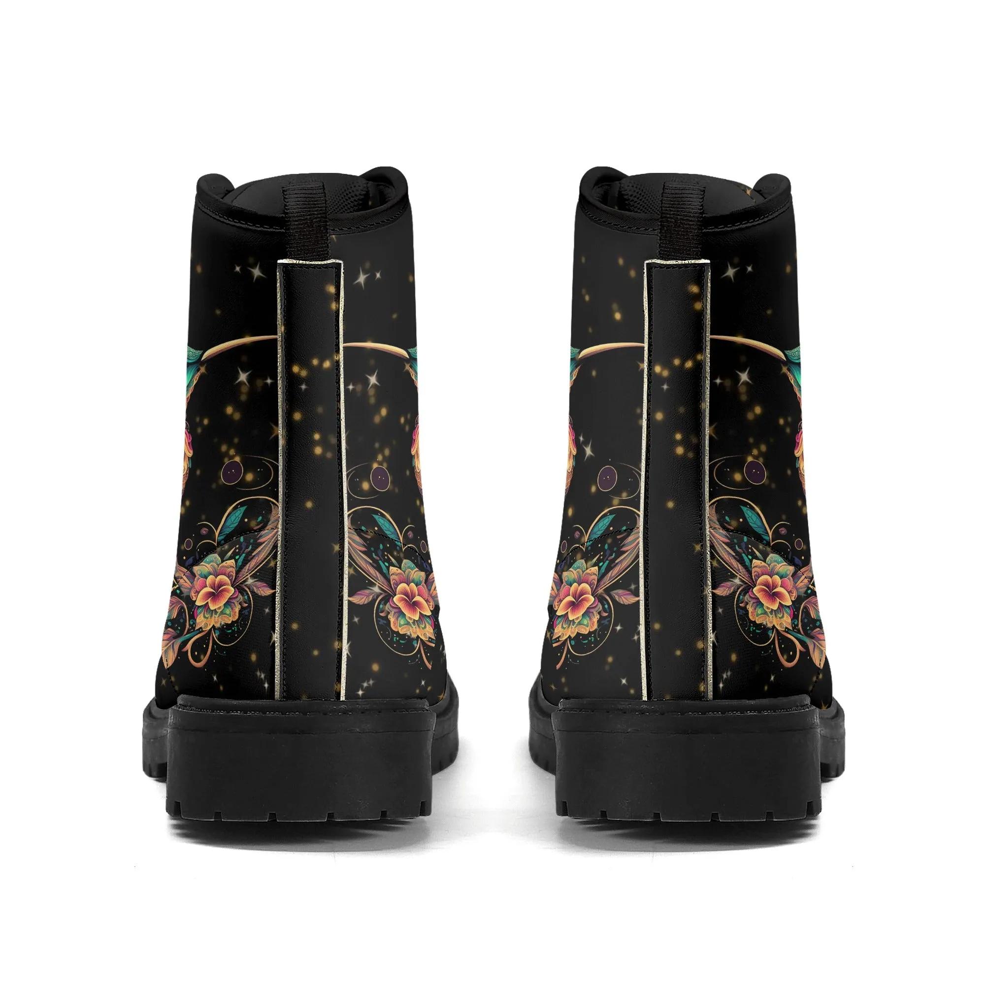 Hummingbirds Womens Luxe Combat Boots