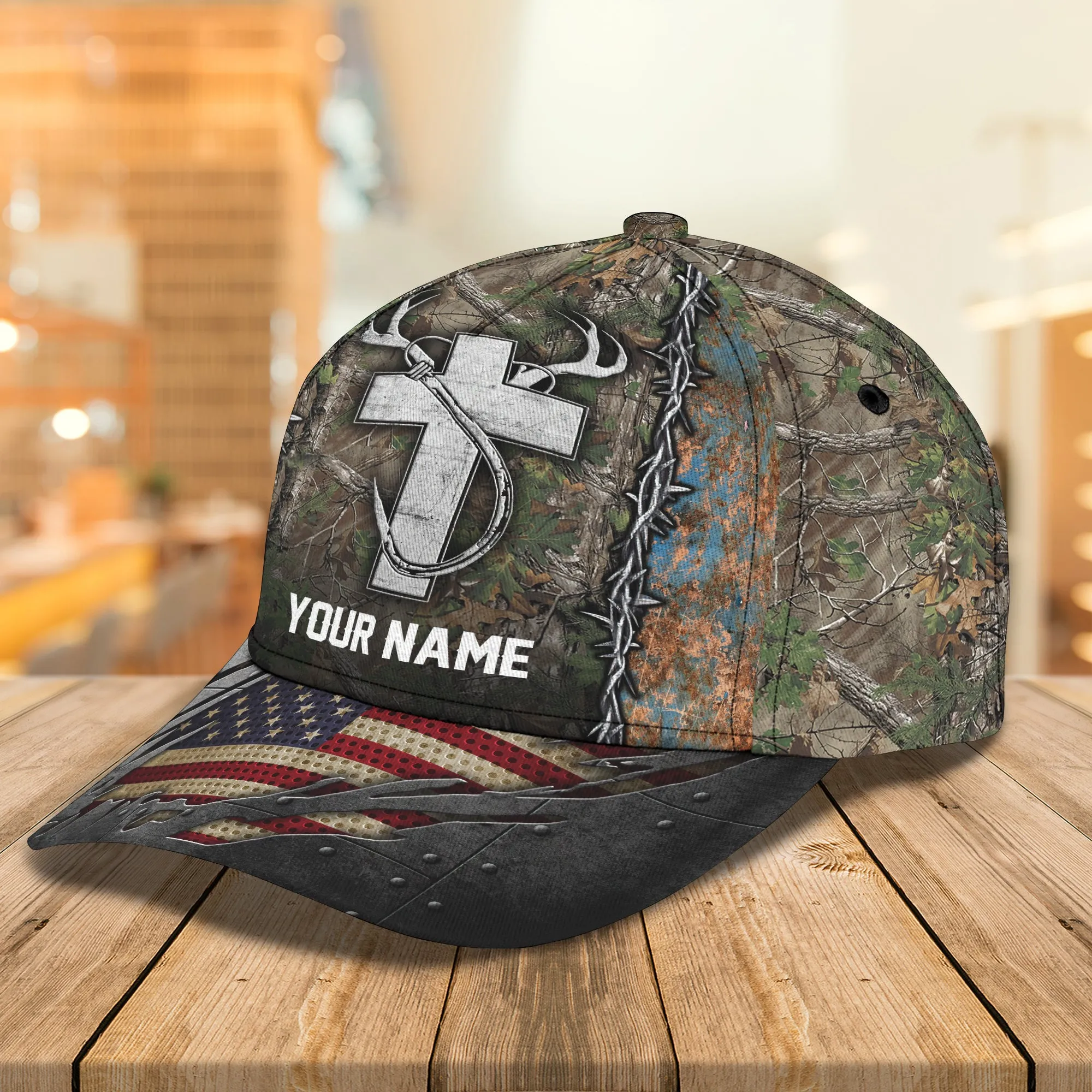 Hunting and Fishing - Personalized Name Cap - DAT93