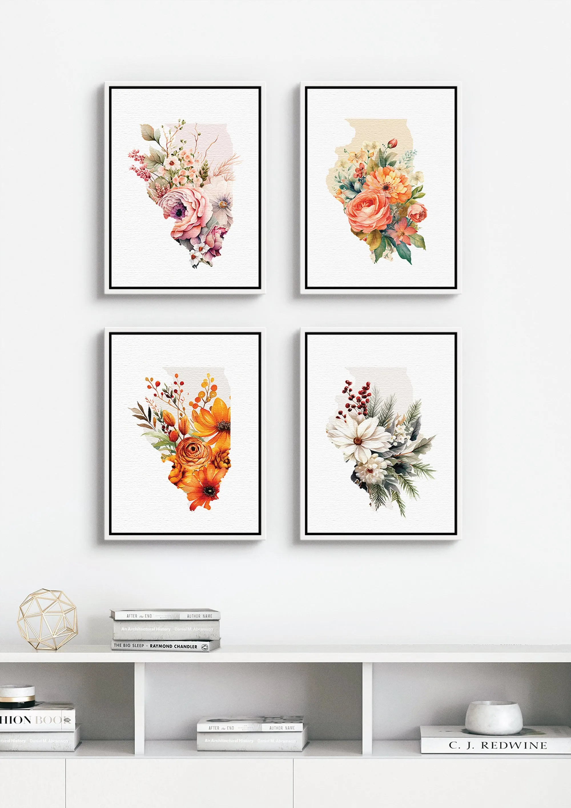 Idaho Fall Art Print | Idaho State Flower Decor & Autumn Home Decor | Seasonal Northwest Wall Art for Fall