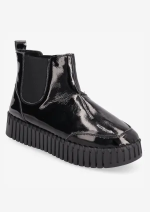 Ilse Jacobsen Tulip Gloss Ankle Boots Black