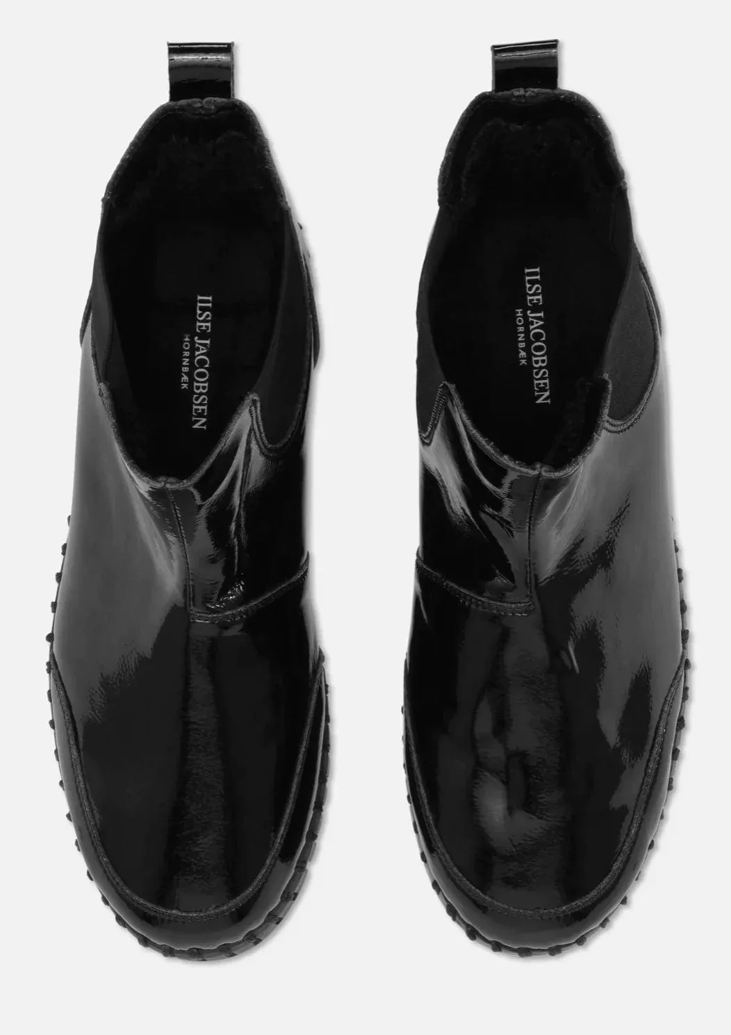 Ilse Jacobsen Tulip Gloss Ankle Boots Black