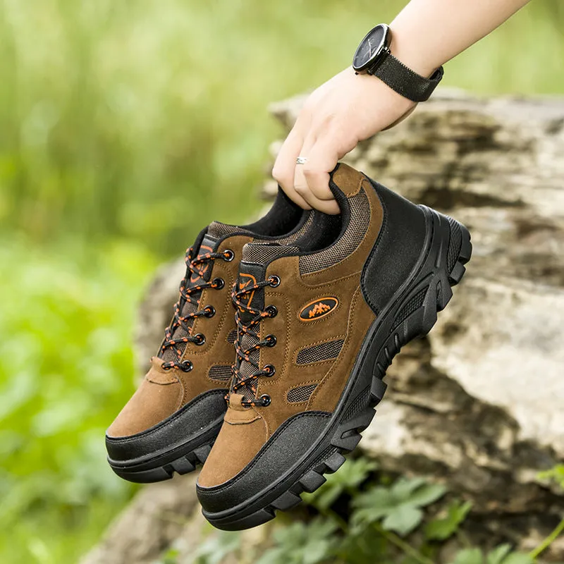 INSTOCK- Men's Large Size Outdoor Hiking Lace-up Shoes