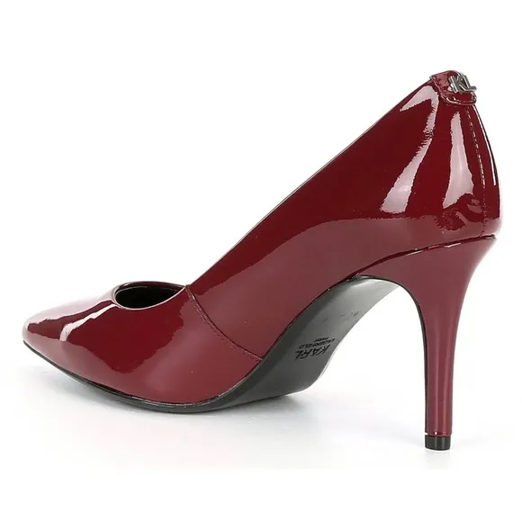 KARL LAGERFELD PARIS ROYALE POINTED TOE PATENT LEATHER PUMPS RED COLOR SIZE 11 M