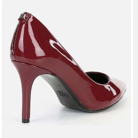 KARL LAGERFELD PARIS ROYALE POINTED TOE PATENT LEATHER PUMPS RED COLOR SIZE 11 M