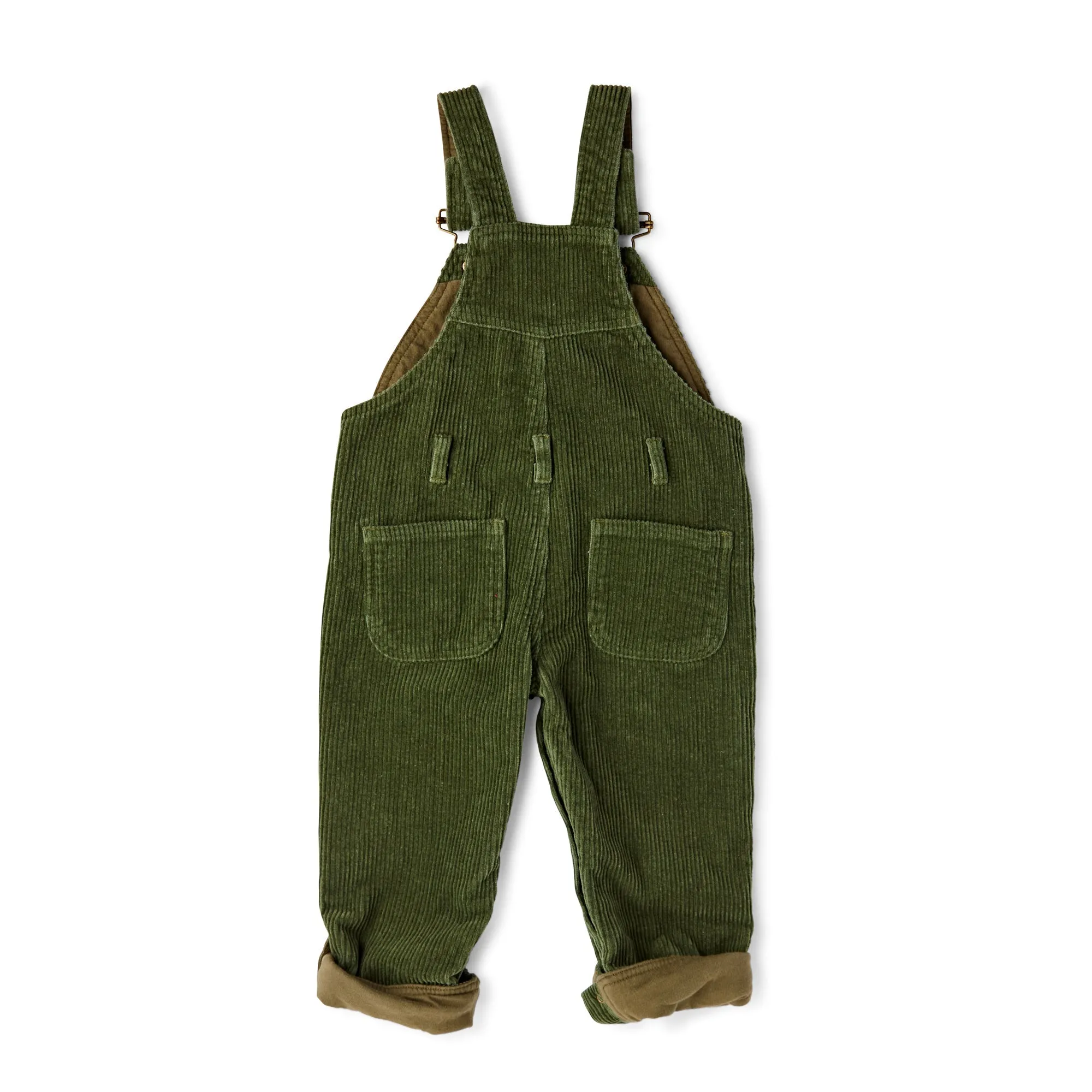 Khaki Chunky Cord Dungarees