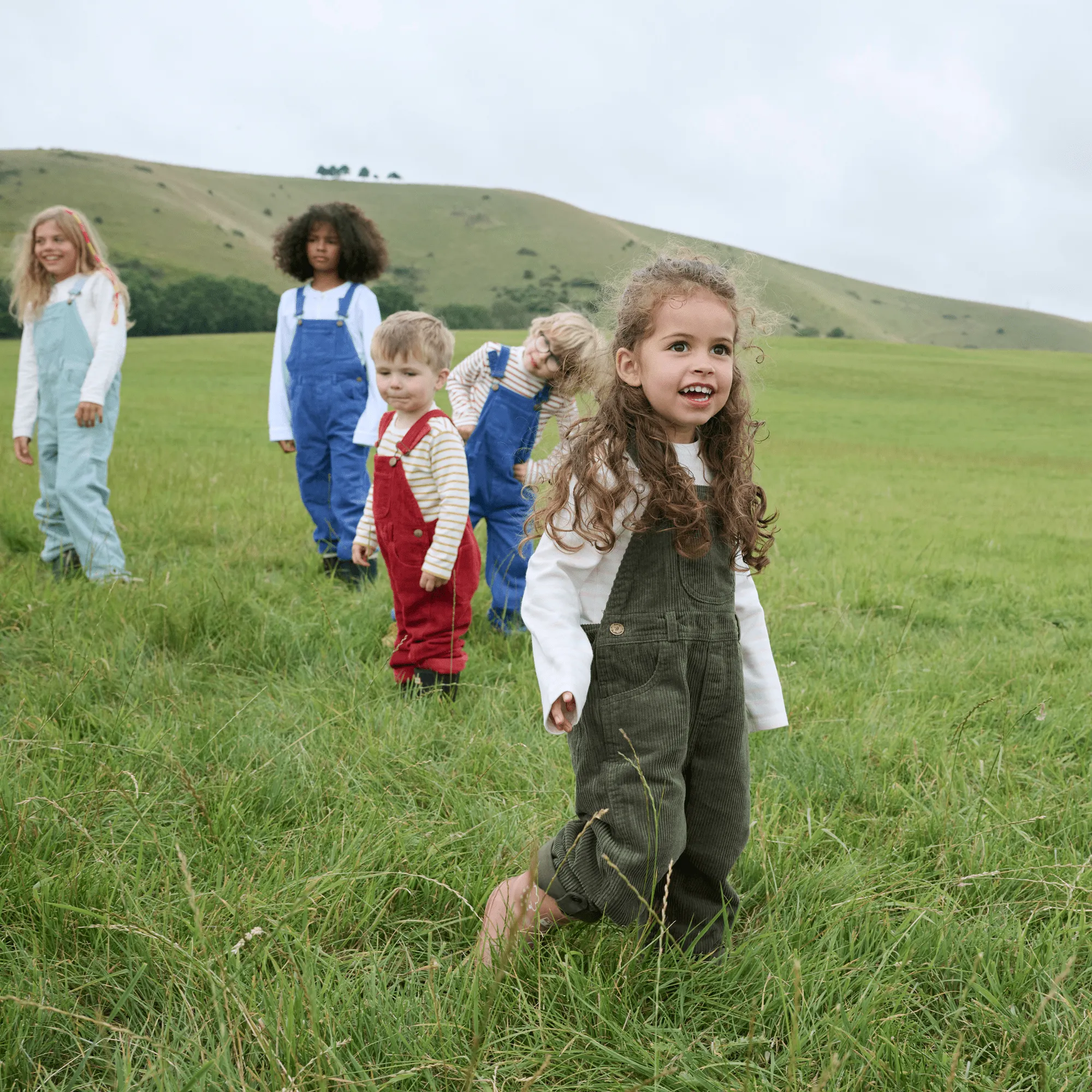 Khaki Chunky Cord Dungarees