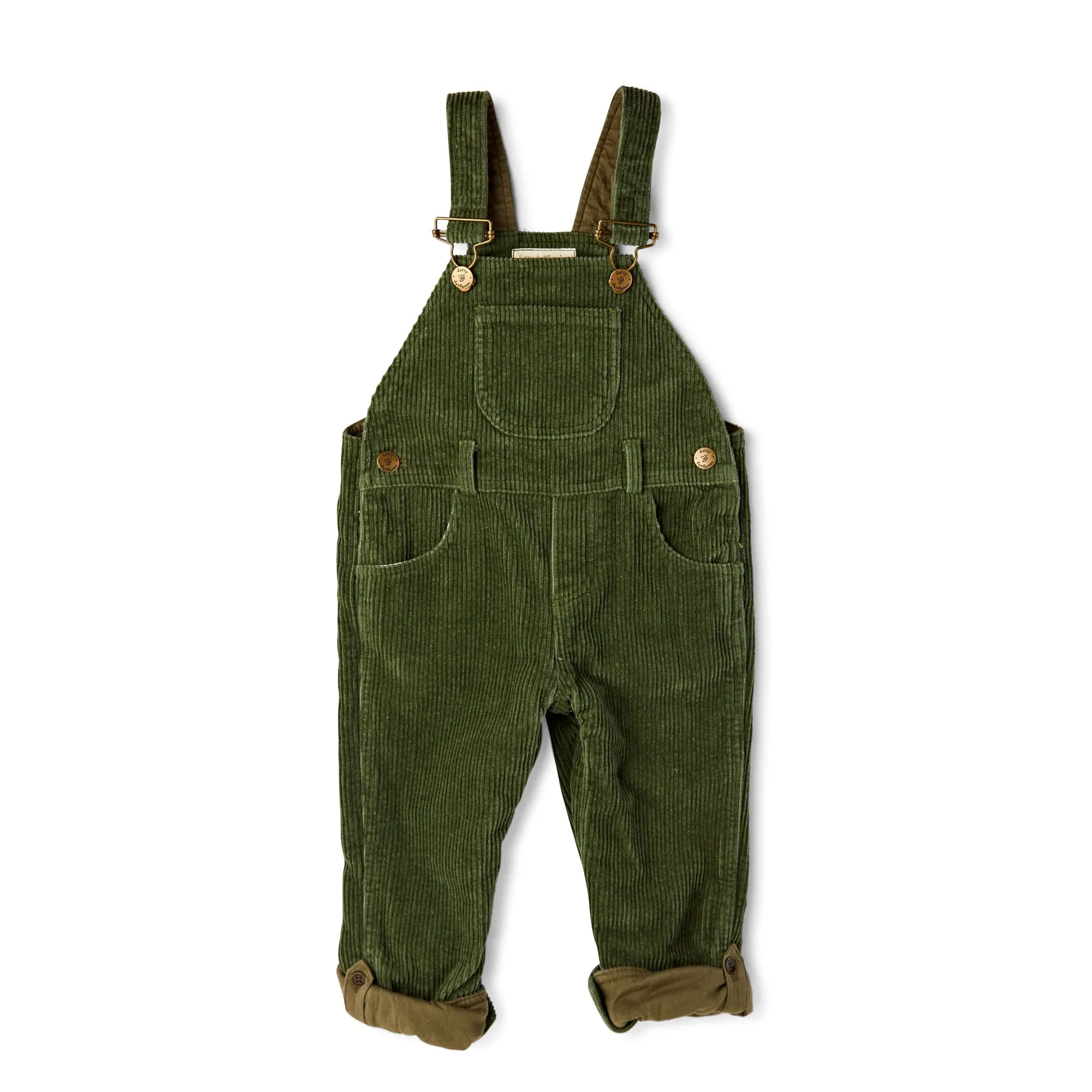 Khaki Chunky Cord Dungarees