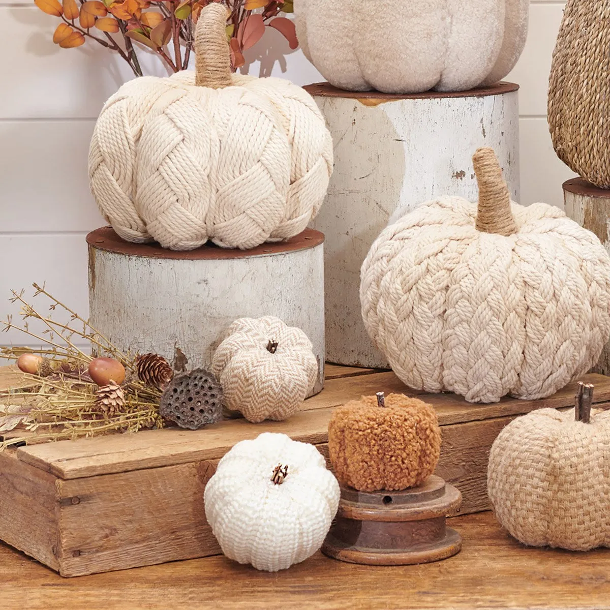 Knitted Pumpkin Set