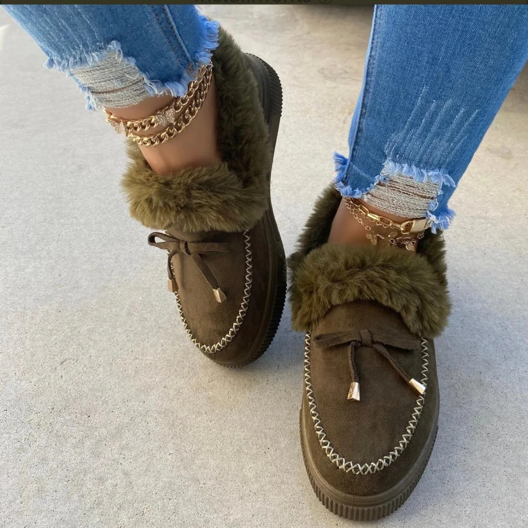 Kozette Olive Casual Flats