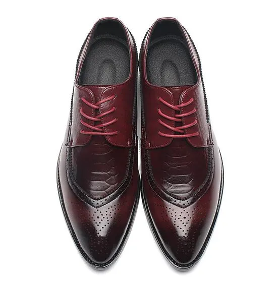 Lace Up Designer Luxury Men Shoes
