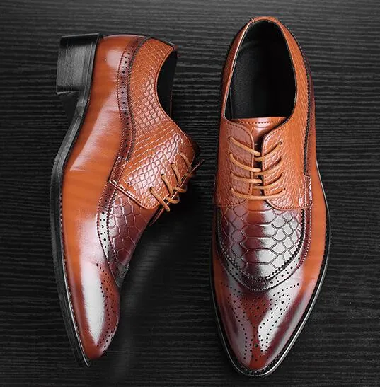 Lace Up Designer Luxury Men Shoes
