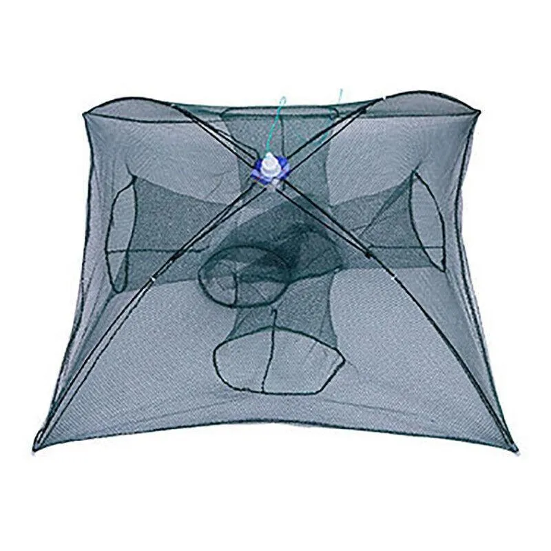 Large Fishing Net Fish Crab Yabbie Trap Minnow Crawfish Shrimp Cage Net Foldable