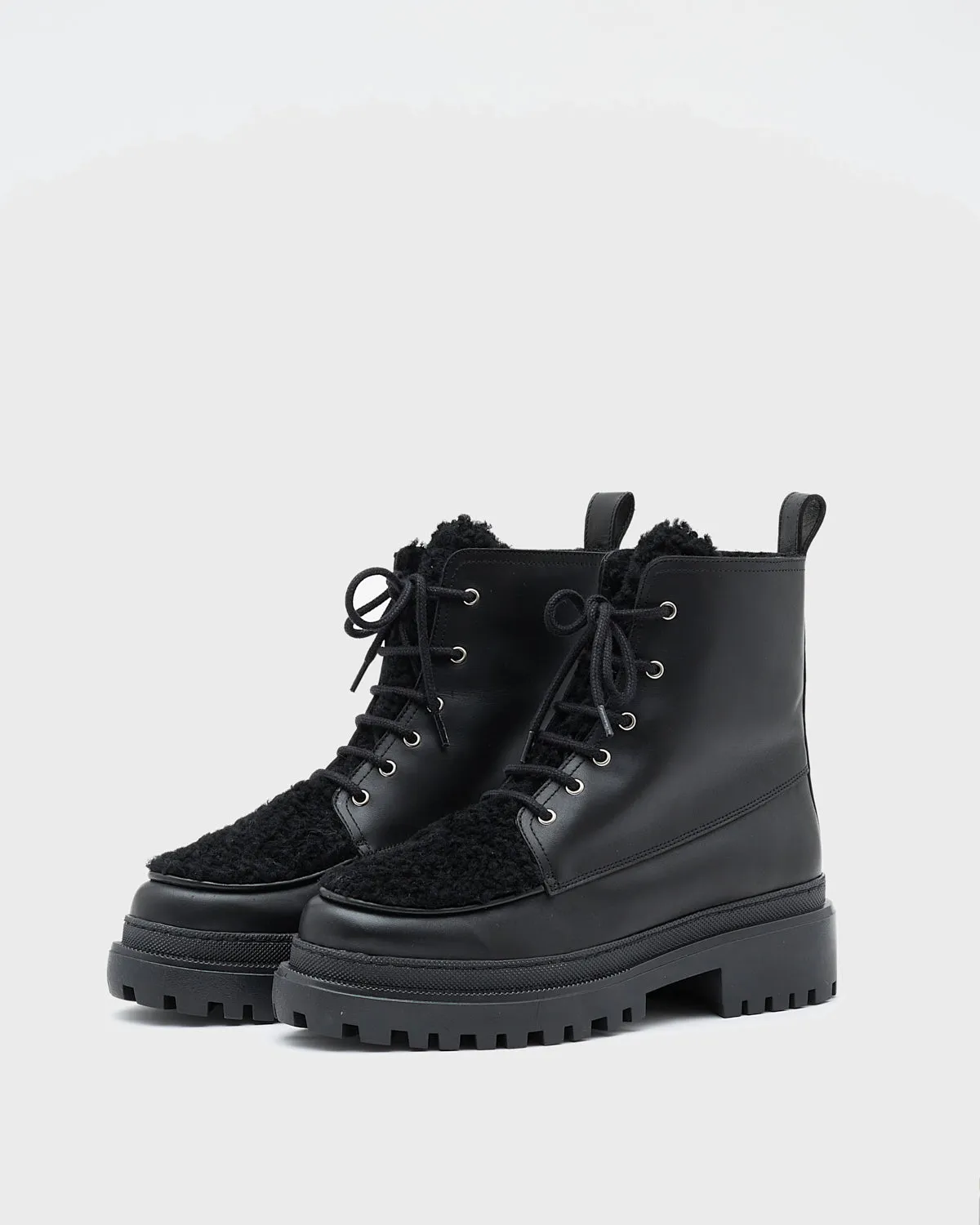 Leather ankle boots