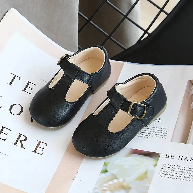 Leather Kids Shoes for Spring and Autumn
