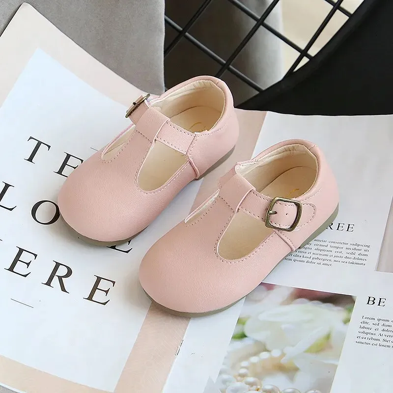 Leather Kids Shoes for Spring and Autumn
