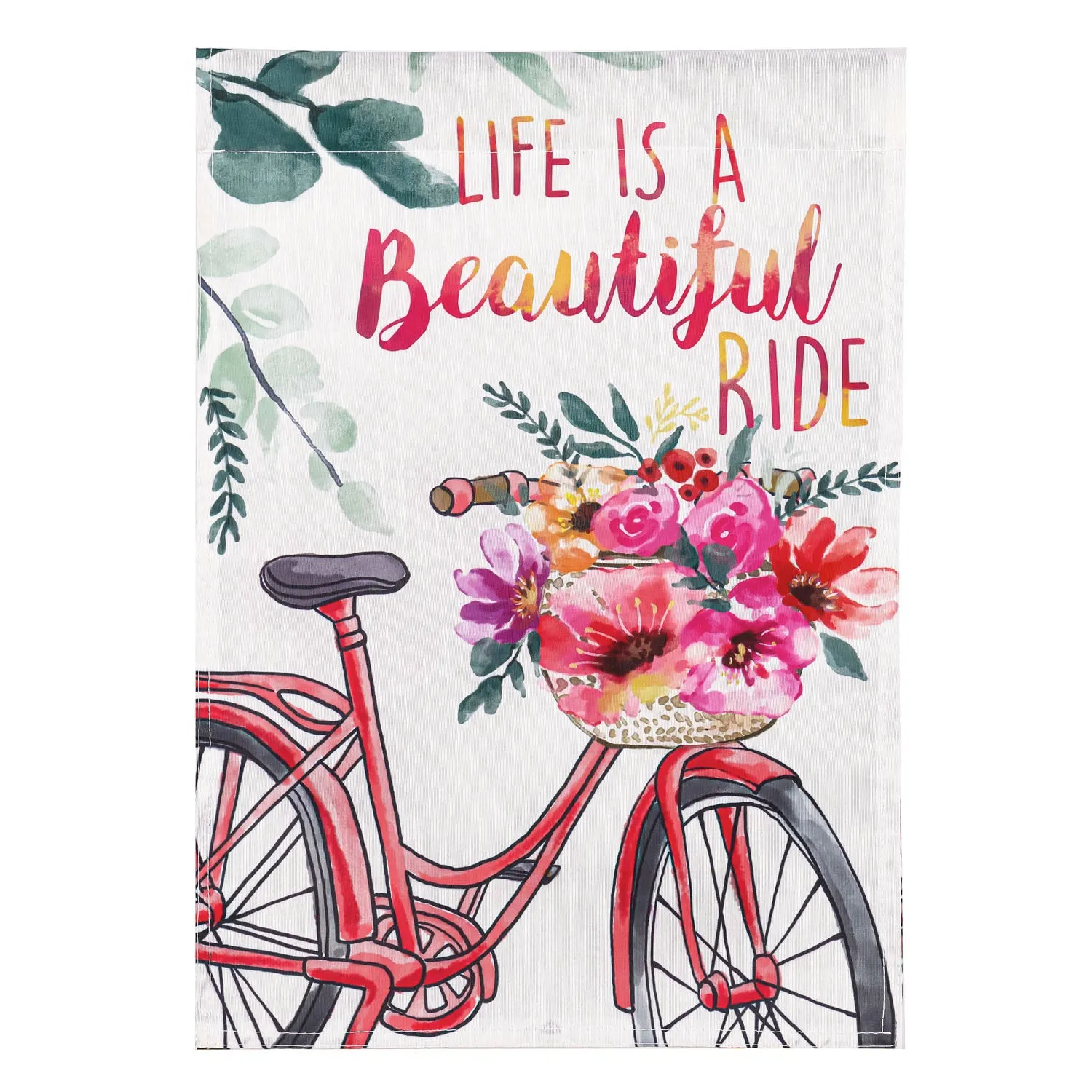 Life is a Beautiful Ride Garden Strie Flag,14t10238