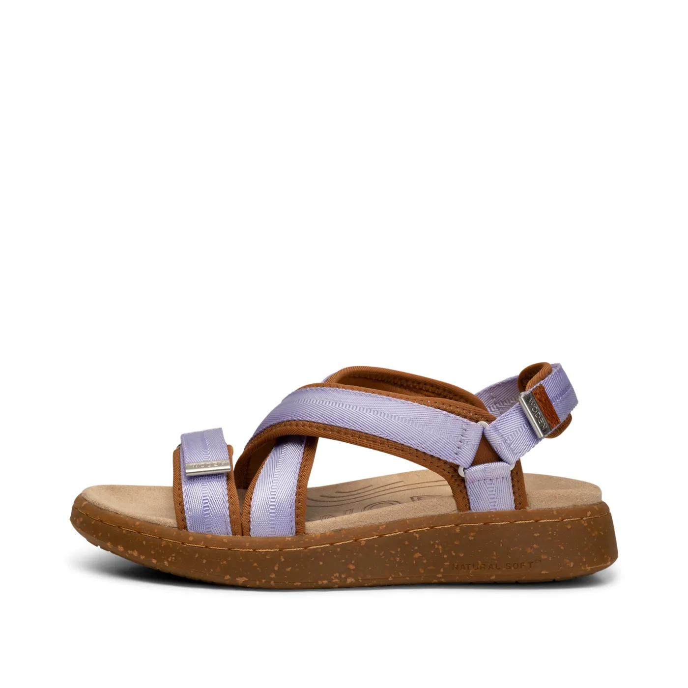 Line Cross - Orchid/Brown Sugar